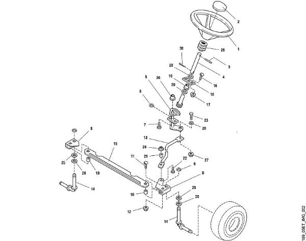 MT MT 830 B - Lenkung der Marke Viking