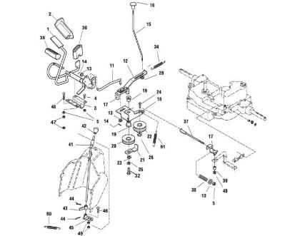 Bild von E - Bremse und Schalthebel MT 830