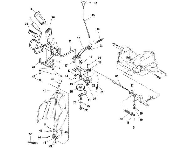 Bild von E - Bremse und Schalthebel MT 830