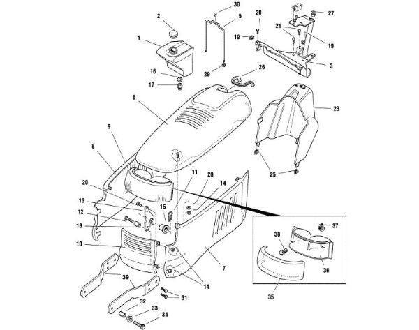 Bild von F - Motorhaube MT 830