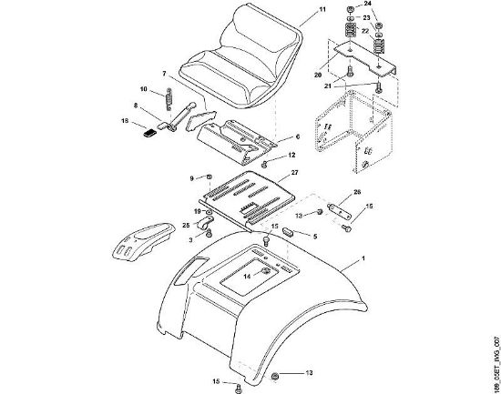 MT MT 830 G - Sitz der Marke Viking