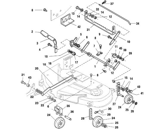 Bild von M - 38'' - Mähwerkaushebung MT 830