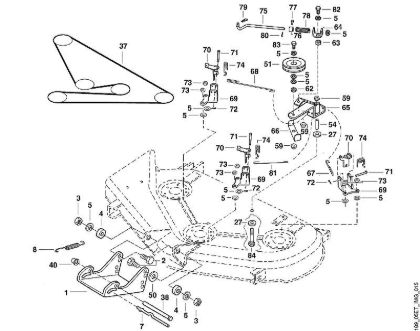 MT MT 830 O - 44'' - Kupplung, Aufhängung der Marke Viking