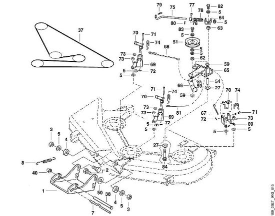 MT MT 830 O - 44'' - Kupplung, Aufhängung der Marke Viking