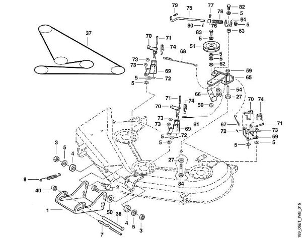 MT MT 830 O - 44'' - Kupplung, Aufhängung der Marke Viking