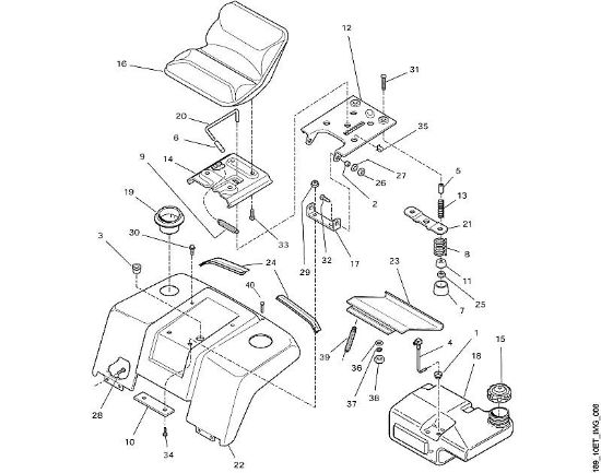 MT MT 880 H - Sitz der Marke Viking