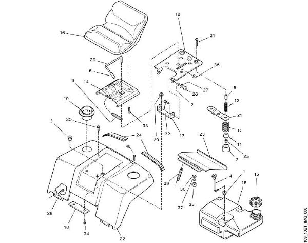 MT MT 880 H - Sitz der Marke Viking