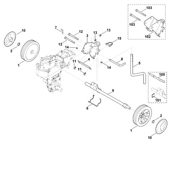 Bild von B - Fahrwerk HB 445.0 R