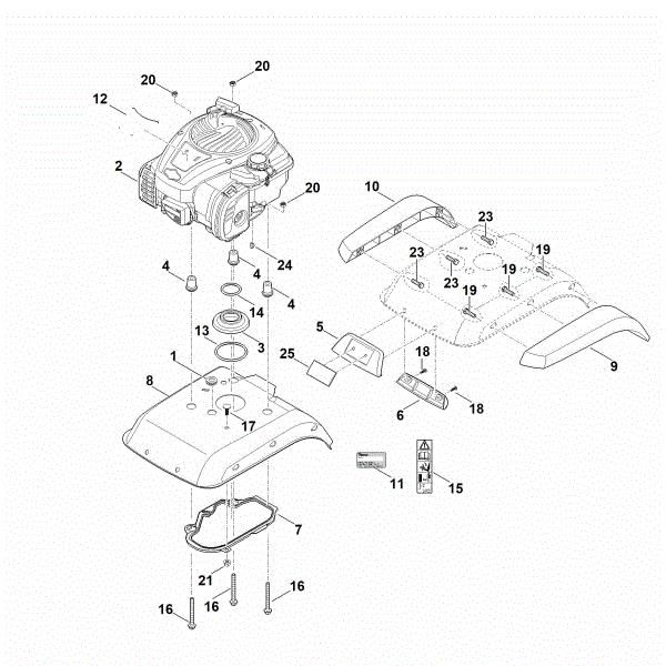 Bild von C - Abdeckung, Motor HB 445.2