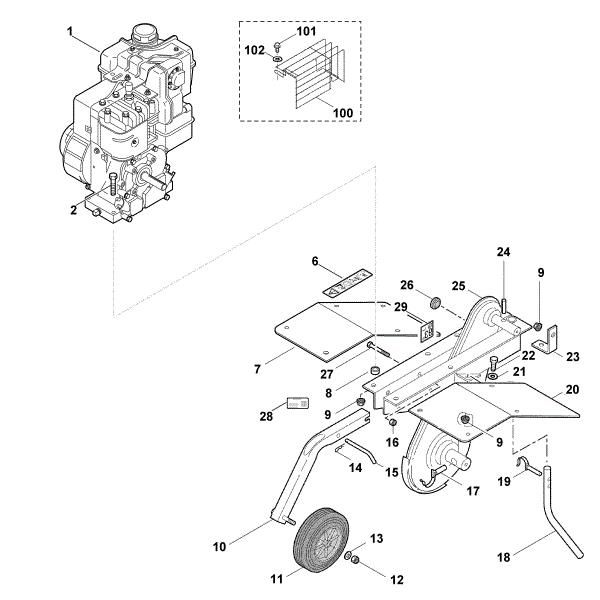 Bild von B - Grundgerät, Motor VH 440