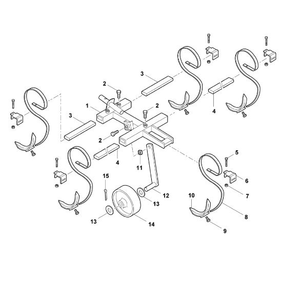 Bild von A - Federzinkenkultivator AZK 600