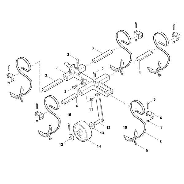 Bild von A - Federzinkenkultivator AZK 600