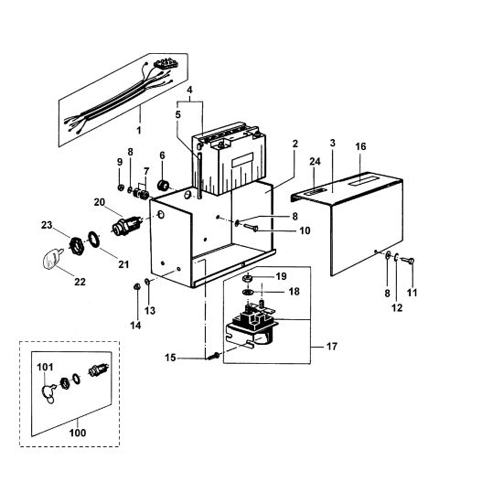Bild von G - Batteriekasten AB 4099 SE