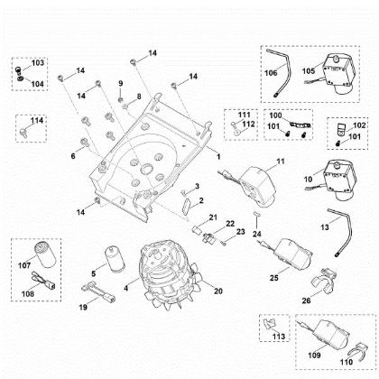 Bild von C - Motor, Schalter GE 105
