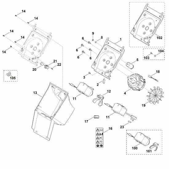 Bild von B - Gehäuse, Elektromotor GE 105.1