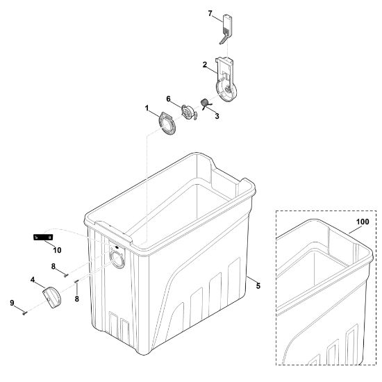 Bild von E - Häckselbehälter GE 140.0 L