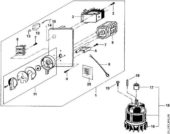 GE GE 330 B - Motor, Schalter der Marke Viking