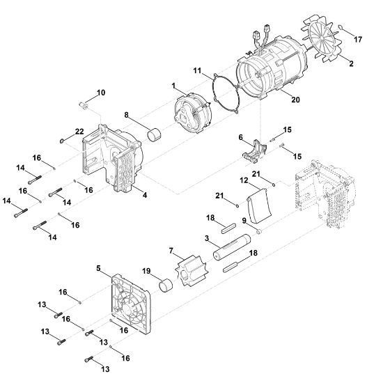 Bild von E - Motor, Schneidwerk GE 35.1 L