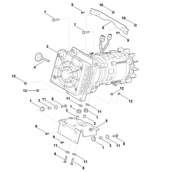 Bild von D - Aufhängung-Schneidwerk kpl. GE 35.2 L