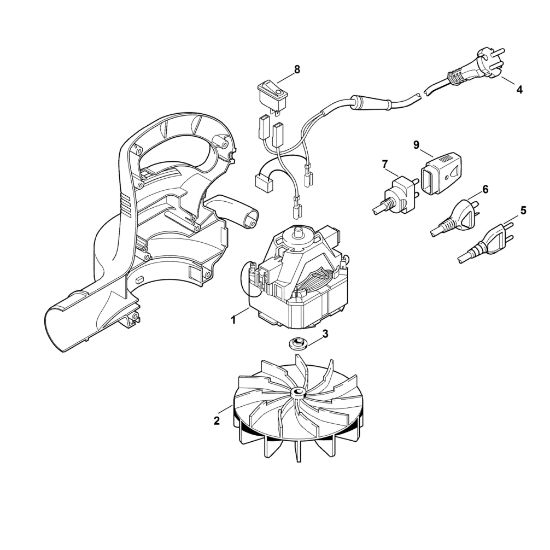 Bild von A - Elektromotor BE 600 PLUS