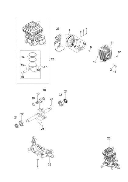 Engine WP 300 (Euro 2) Water pump