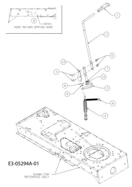 Levers (From SN AK239L2XXXX) KROSSER 105/17,5 H Cat. 2010 Garden tractor