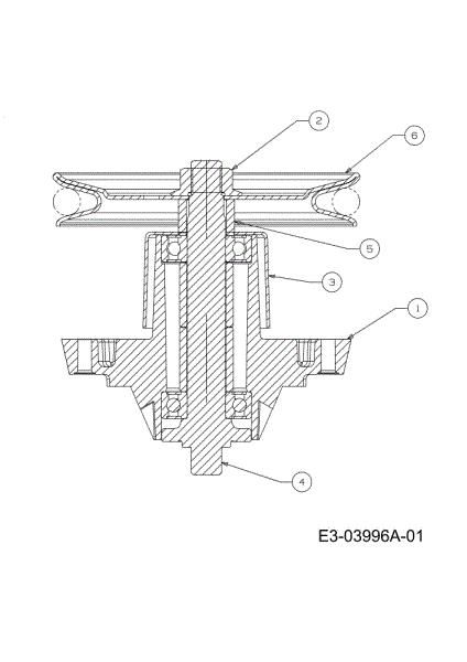 Blades support (1/2) KROSSER 105/22 H Cat. 2010 Garden tractor