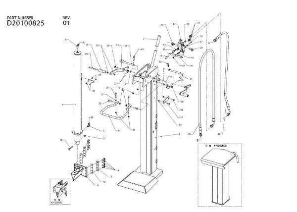 Beam assy SPL 910 SC Log splitter