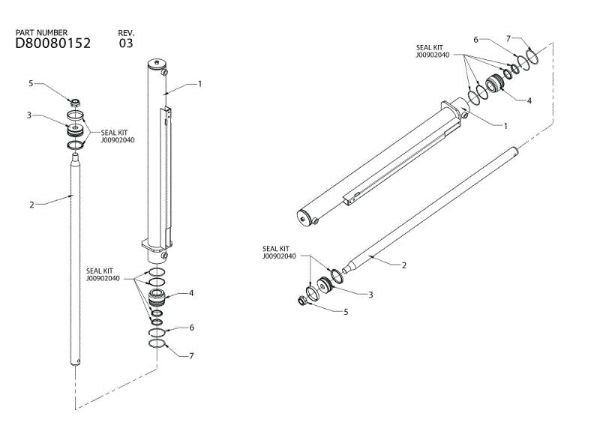 Cylinder SPL 1200 T Log splitter