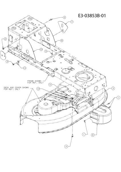 Belts guard TORNADO 108/20 H Cat.2010 Garden tractor