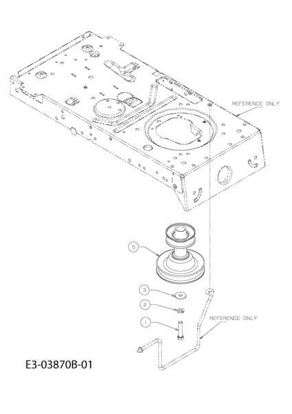 Lever and engine pulley KROSSER 80/12,5 T Cat.2010 Garden tractor