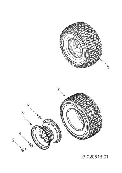 Rear wheels KROSSER 92/15,5 AM Cat.2010 Garden tractor