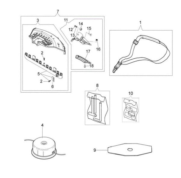 Accessories OM 36 Brushcutter