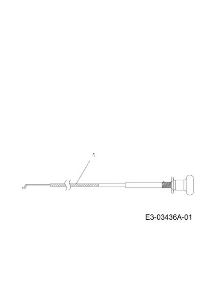 Starter cable KROSSER 105/17,5 H Cat. 2011 (13XXXXXX636) Garden tractor