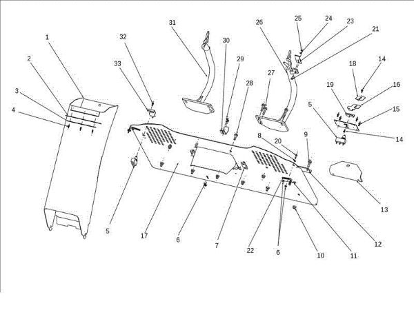 Chute and collector assy OM 106J/24H 4X4 Cat.2011 Garden tractor