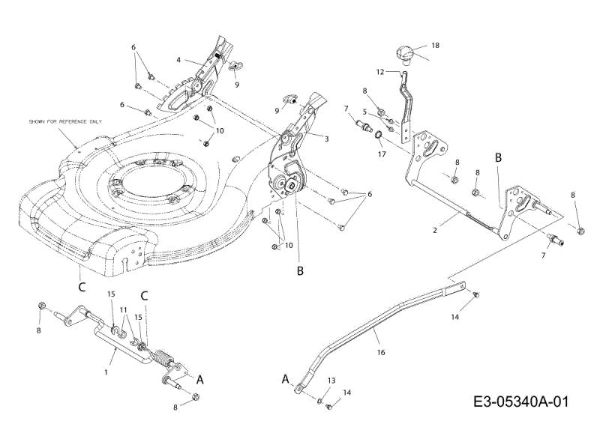 Cutting height system G 55 VBX 4-IN-1 Cat. 2012 Lawnmower