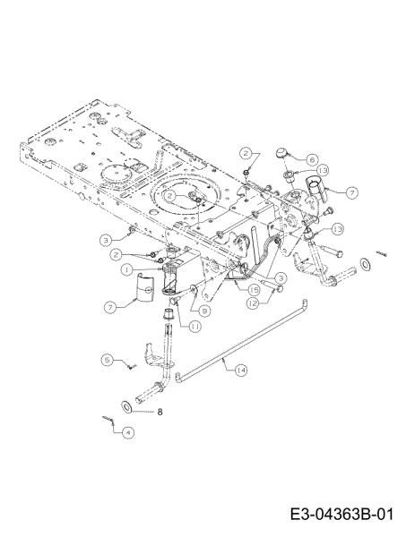 Front axle (1/2) TORNADO 97/13 T Cat.2012 Garden tractor