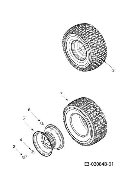Rear wheels KROSSER 92/16 H Cat. 2012 Garden tractor