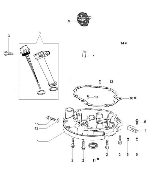 Crankcase cover G 53 TK ALL ROAD PLUS 4 (K800) Lawnmower