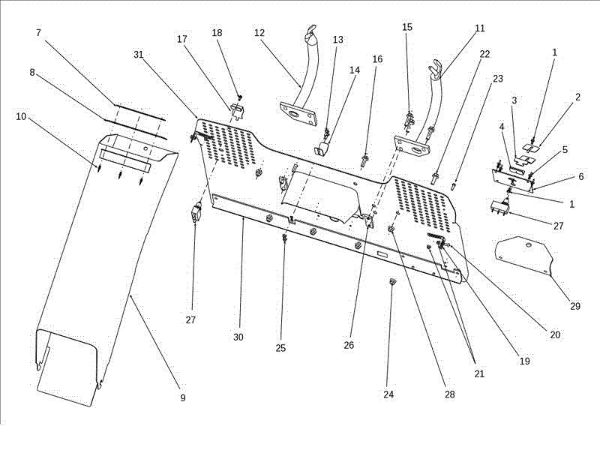 Chute and collector assy OM 106J/18H France Cat.2012 Garden tractor