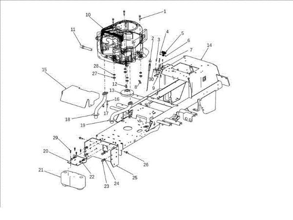 Engine OM 106J/24H 4X4 Cat.2012 Garden tractor