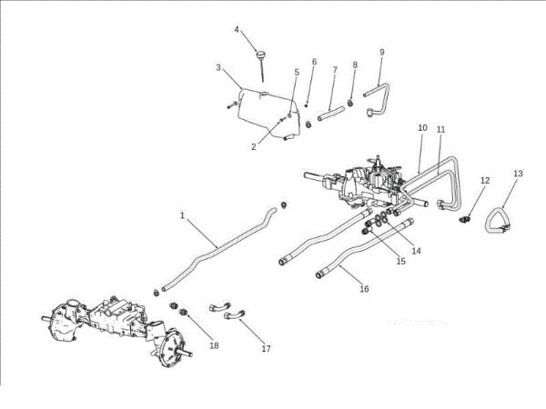 Hydraulic distribution OM 106J/24H 4X4 Cat.2012 Garden tractor