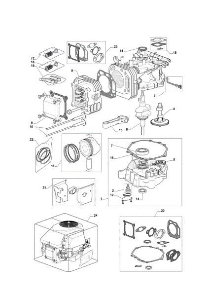 Motor assy OM 72C/12,5KM Cat.2012 Garden tractor