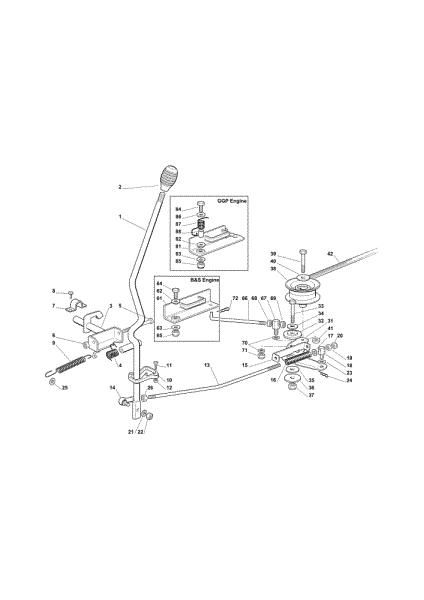 Cutting plate (1) OM 72C/12,5KM Cat.2012 Garden tractor