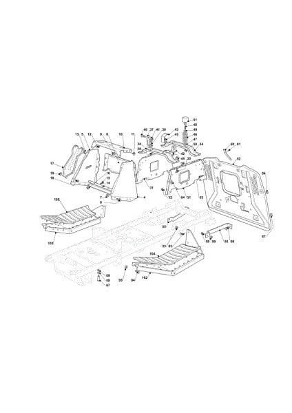 Frame OM 101C/16K H Cat.2012 Garden tractor