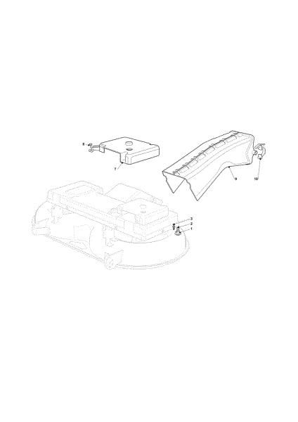 Belt guard (Only for French market) OM 101C/16K H Cat.2012 Garden tractor