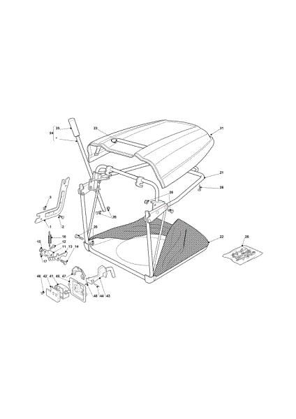 Grassbag OM 101C/16K H Cat.2012 Garden tractor