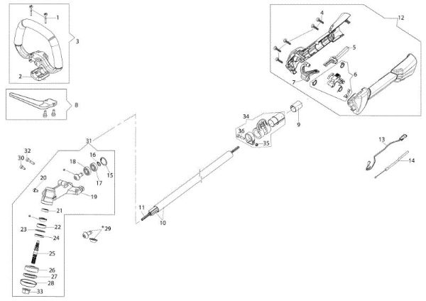 Transmission BC 240 S (EURO 2) Brushcutter
