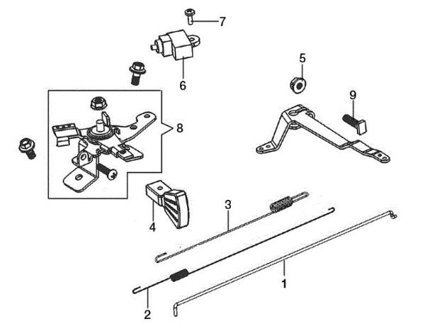 Control lever ARTIK 70 ELD Snow blower