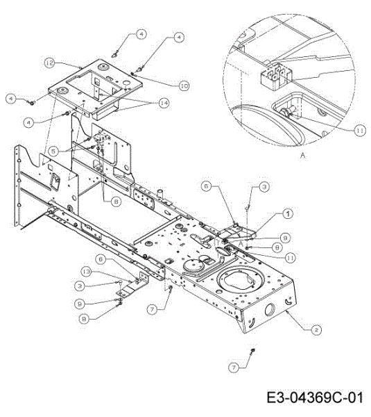 Frame KROSSER 80/12,5 T Cat.2013 Garden tractor